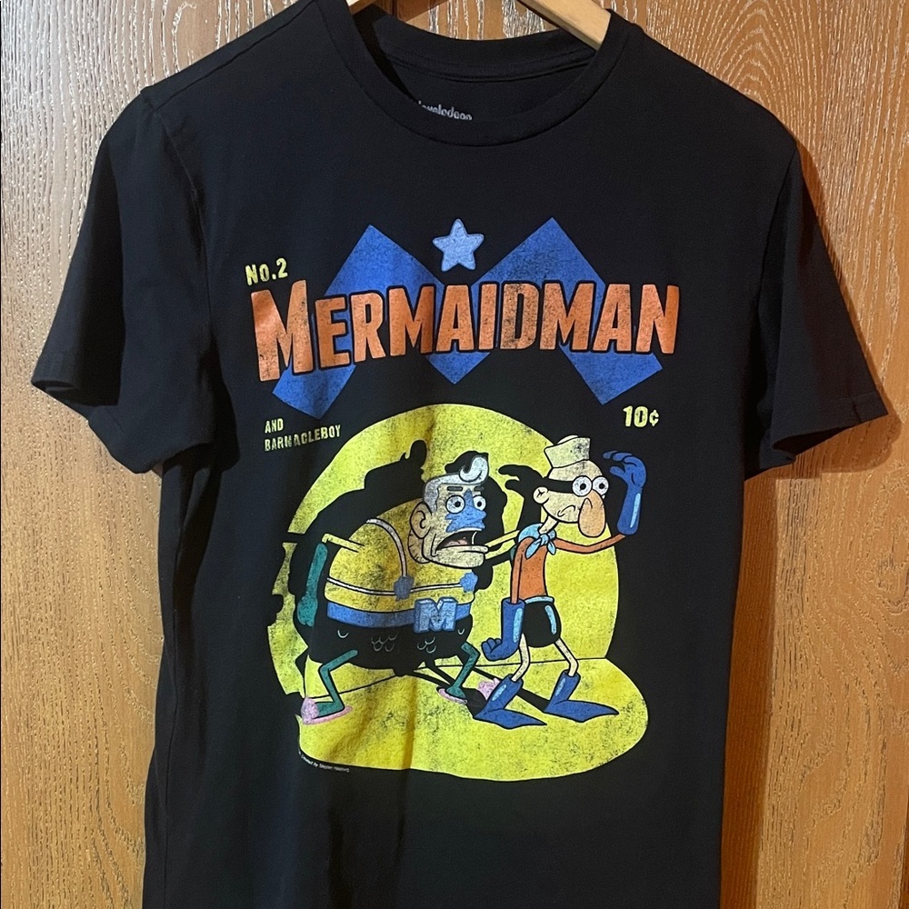 Nickelodeon Black Graphic Tee - Mermaidman